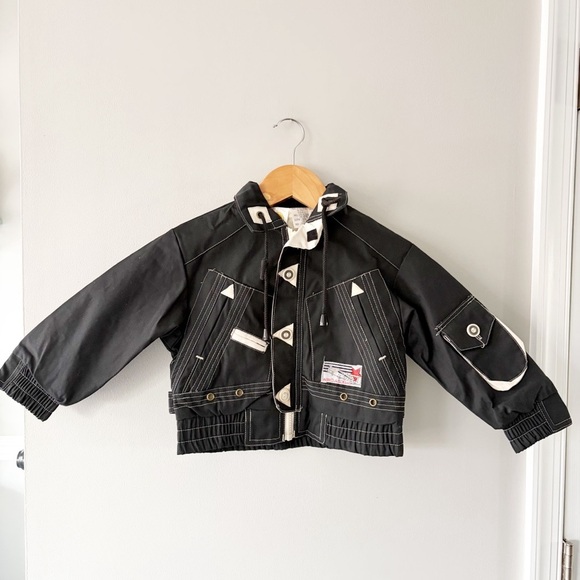 Vintage RARE Winnie the Pooh Air Force Varsity Bomber Jacket Size 4T - Picture 9 of 10